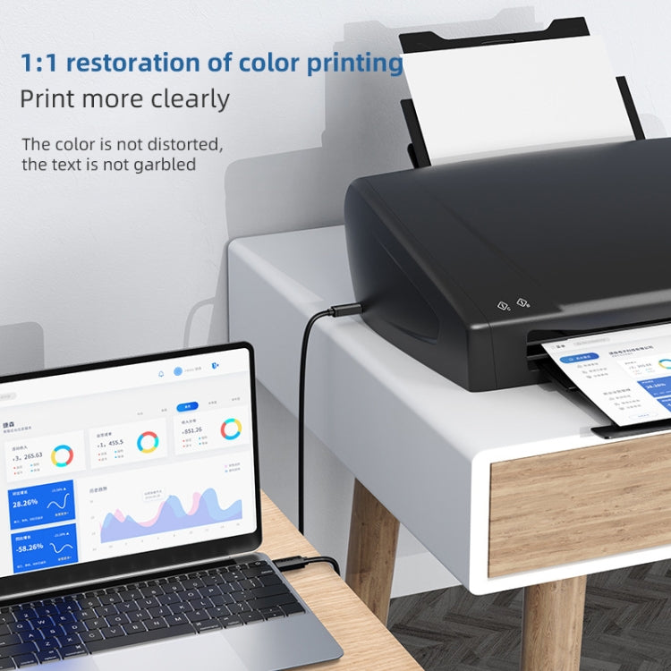 3 PCS Jasoz USB Printing Data Cable Oxygen-Free Copper Core, Cable Length: 3m by buy2fix