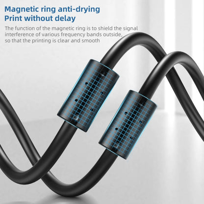 3 PCS Jasoz USB Printing Data Cable Oxygen-Free Copper Core, Cable Length: 8m by buy2fix