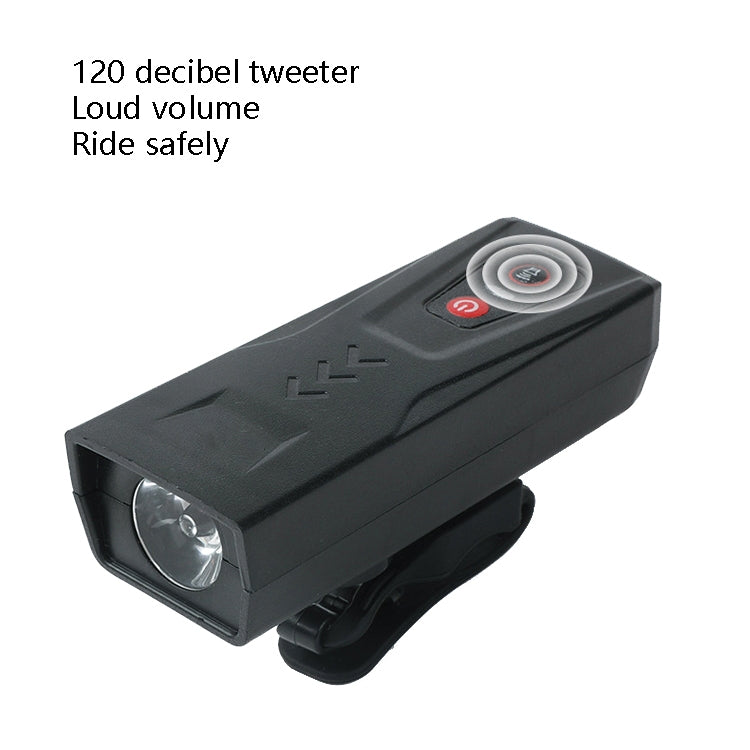 BG-1901 Bicycle USB Charging Speaker Front Lamp Multi-Function Cycling Equipment(Black) by buy2fix