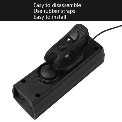 BG-1901 Bicycle USB Charging Speaker Front Lamp Multi-Function Cycling Equipment(Black) by buy2fix