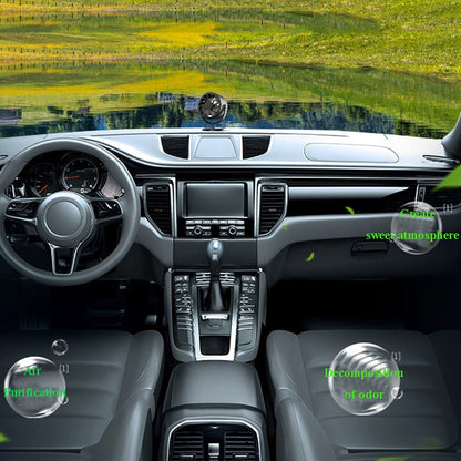 Aromatherapy Car Ornaments Automotive Accessories Solar Perfume Seat(Black) by buy2fix