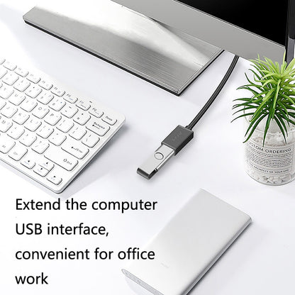 Jasoz USB Male to Female Oxygen-Free Copper Core Extension Data Cable, Colour: Black 0.5m - USB Cable by buy2fix | Online Shopping UK | buy2fix