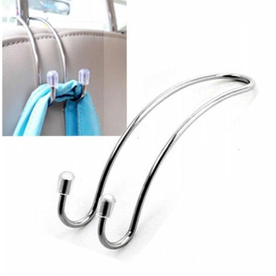 Clips en métal pour siège de voiture, crochet de siège de voiture, appui-tête automatique, support de sac pour sac de voiture, sac à main en tissu, stockage d'épicerie, fixation automatique