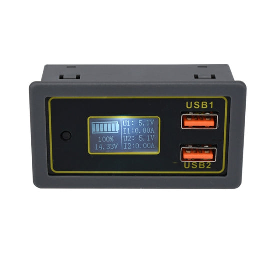 Car DC Voltage Electricity Table 12/24V Battery Lead-Acid Battery Turn 5V USB Fast Charge Display - Clocks & Car Meters by buy2fix | Online Shopping UK | buy2fix