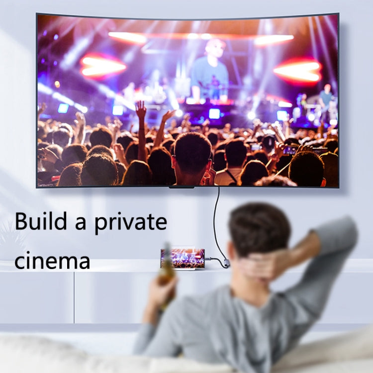 HW-TC01A USB 3.1 Type-C To HDMI Adapter Cable For Computer Phone Projectior(Silver) by buy2fix