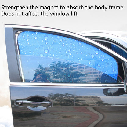 R-2938 Single-Layer Sun Protection Magnetic Car Curtain Vehicle Water Drop Sunshade(Blue Right) by buy2fix