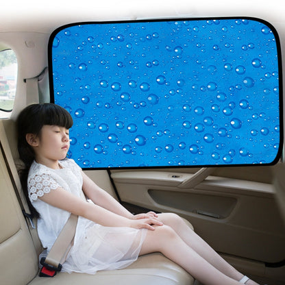 R-2938 Single-Layer Sun Protection Magnetic Car Curtain Vehicle Water Drop Sunshade(Blue Right) by buy2fix