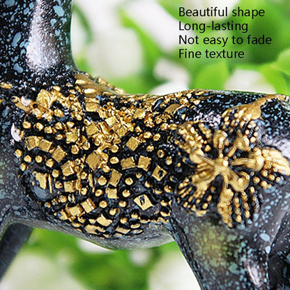 2 Pairs R-8820 Car Ornaments Car Home Safe Deer Decorations(Bronze Blue) by buy2fix