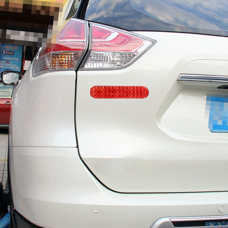 2 PCS High-brightness Laser Reflective Strip Warning Tape Decal Car Reflective Stickers Safety Mark(Red) by buy2fix