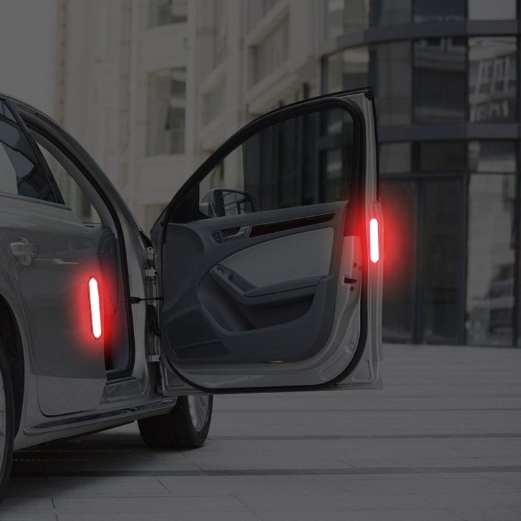 2 PCS High-brightness Laser Reflective Strip Warning Tape Decal Car Reflective Stickers Safety Mark(Red) by buy2fix