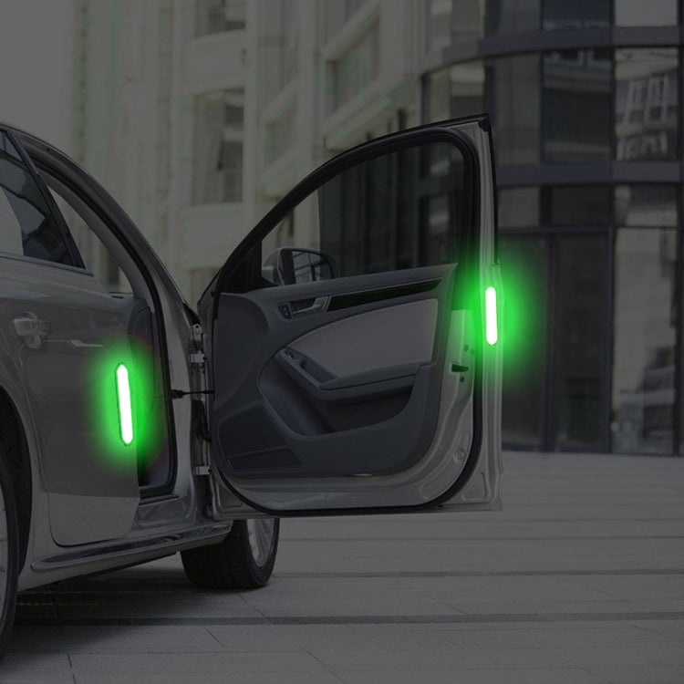 2 PCS High-brightness Laser Reflective Strip Warning Tape Decal Car Reflective Stickers Safety Mark(Green) by buy2fix