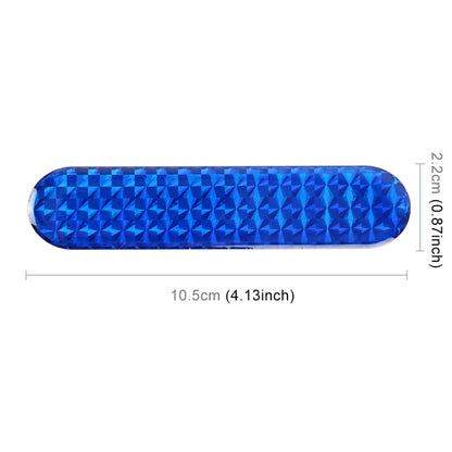 2 PCS High-brightness Laser Reflective Strip Warning Tape Decal Car Reflective Stickers Safety Mark(Blue) by buy2fix