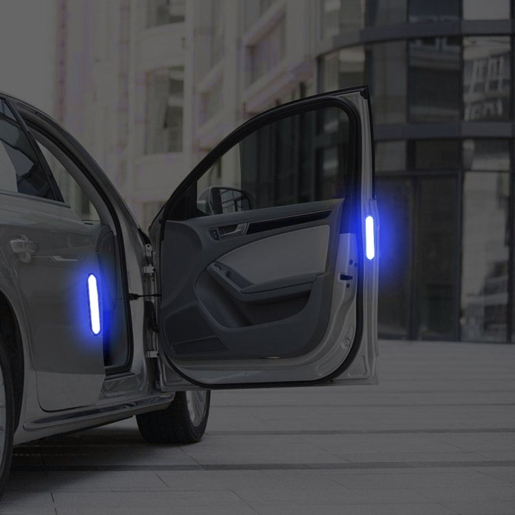 2 PCS High-brightness Laser Reflective Strip Warning Tape Decal Car Reflective Stickers Safety Mark(Blue) by buy2fix