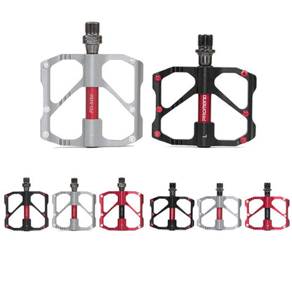 PD-R87C 1 Pair PROMEND Bicycle Road Bike Mountain Bike 3 Palin Carbon Fiber Bearing Pedal(Red) by PROMEND