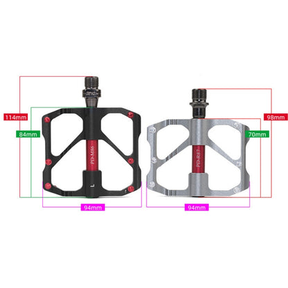 PD-R87C 1 Pair PROMEND Bicycle Road Bike Mountain Bike 3 Palin Carbon Fiber Bearing Pedal(Black) by PROMEND
