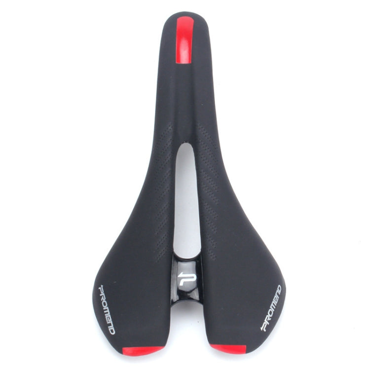 PROMEND SD-575 Cycling Comfortable Microfiber Leather Hollow Cushion(Black Red) - Bicycle Saddle by PROMEND | Online Shopping UK | buy2fix