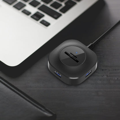 H25-3.0 3 x USB Port + TF/SD Card Reader Computer Notebook High-Speed Hub Splitter by buy2fix