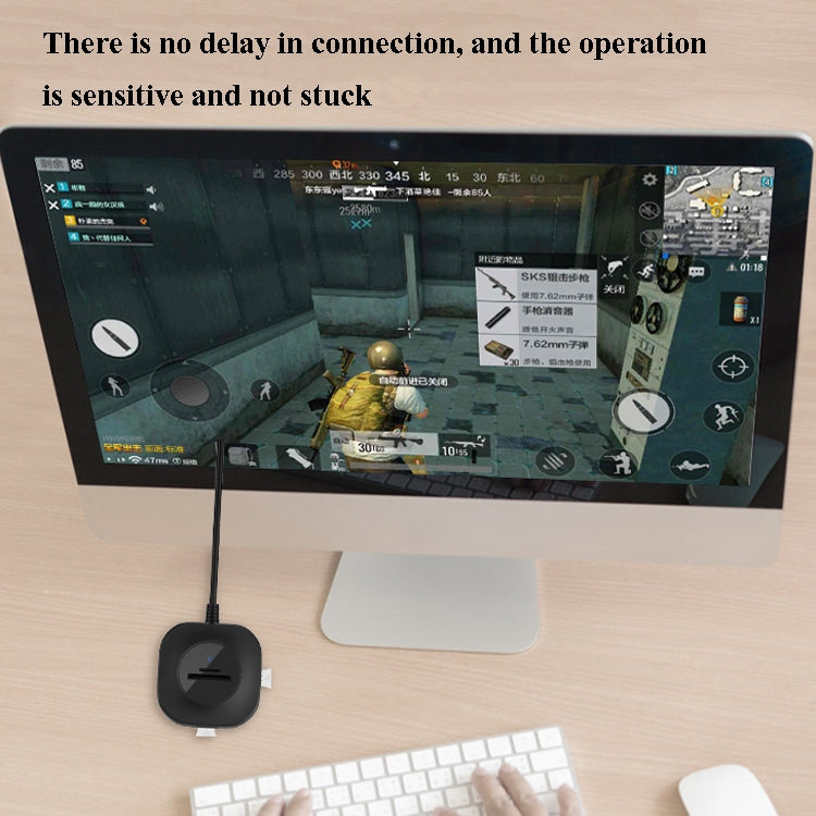 H25-3.0 3 x USB Port + TF/SD Card Reader Computer Notebook High-Speed Hub Splitter by buy2fix