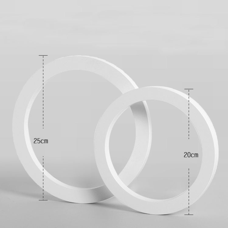 Dual Circular Rings Solid Wood Geometric Polygon Camera Props Creative Photography Ornaments - Wooden Props by buy2fix | Online Shopping UK | buy2fix