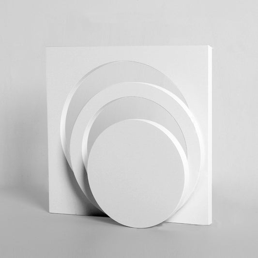 Hollow Square Ring Round Solid Wood Geometric Polygon Camera Props Creative Photography Ornaments - Wooden Props by buy2fix | Online Shopping UK | buy2fix