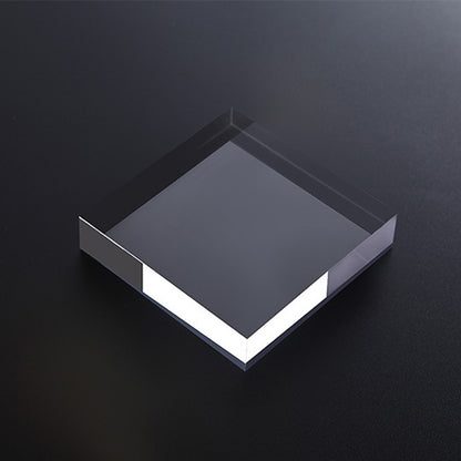 2 PCS Square 8x8x1.5cm Transparent Acrylic Geometric Photo Props Photography Background Plate Ornaments - Acrylic Props by buy2fix | Online Shopping UK | buy2fix