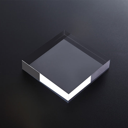 2 PCS Square 8x8x1.5cm Transparent Acrylic Geometric Photo Props Photography Background Plate Ornaments - Acrylic Props by buy2fix | Online Shopping UK | buy2fix