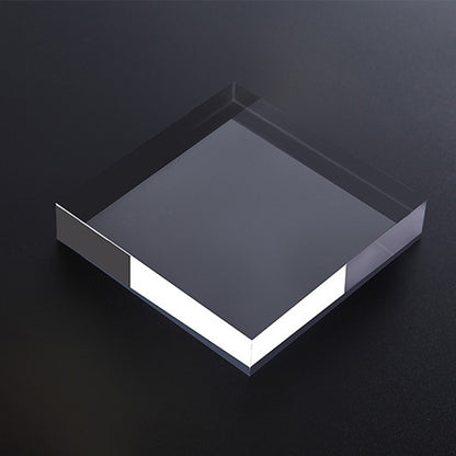 Square 12x12x1.5cm Transparent Acrylic Geometric Photo Props Photography Background Plate Ornaments - Acrylic Props by buy2fix | Online Shopping UK | buy2fix