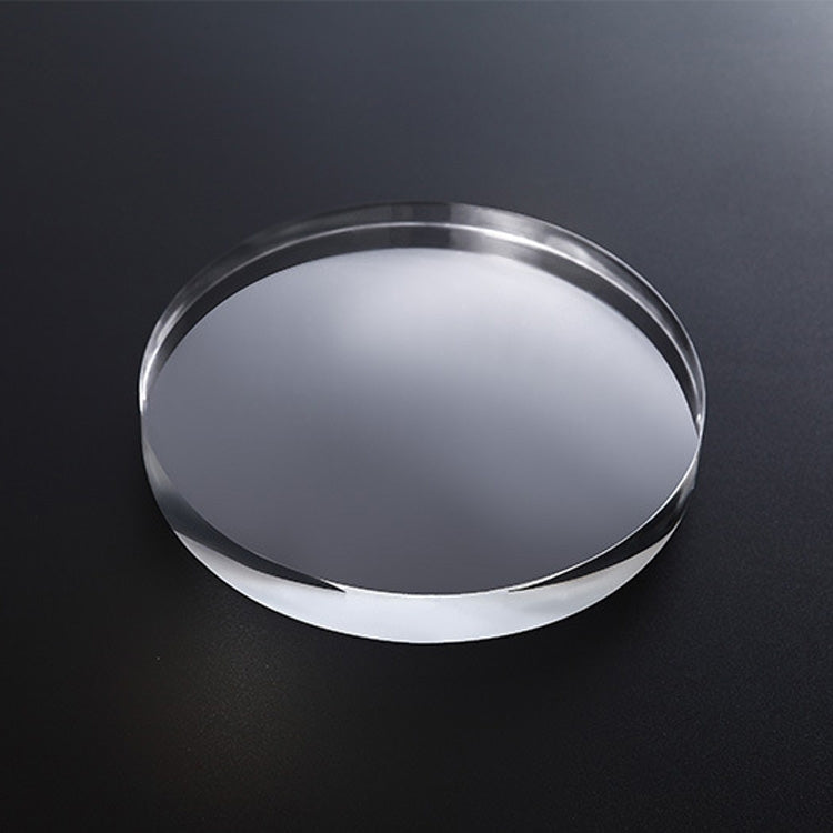 2 PCS Round 8x1.5cm Transparent Acrylic Geometric Photo Props Photography Background Plate Ornaments - Acrylic Props by buy2fix | Online Shopping UK | buy2fix