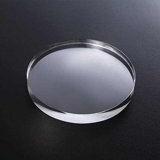 2 PCS Round 8x1.5cm Transparent Acrylic Geometric Photo Props Photography Background Plate Ornaments - Acrylic Props by buy2fix | Online Shopping UK | buy2fix