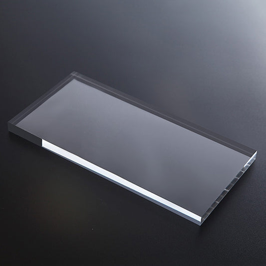 Rectangular 19.5x9.4x1cm Transparent Acrylic Geometric Photo Props Photography Background Plate Ornaments - Acrylic Props by buy2fix | Online Shopping UK | buy2fix