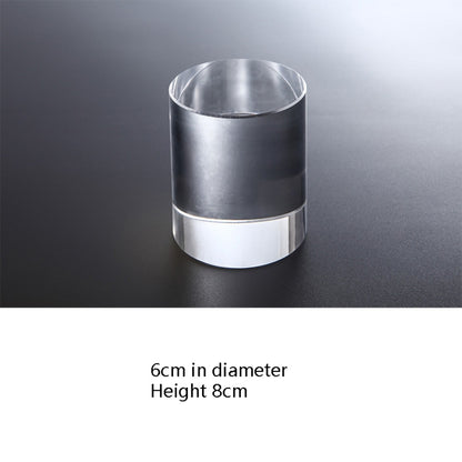 Cylinder 6x8cm Transparent Acrylic Geometric Photo Props Photography Background Plate Ornaments - Acrylic Props by buy2fix | Online Shopping UK | buy2fix