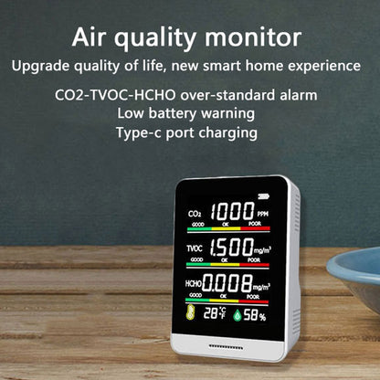 AK3 Portable CO2 Air Quality Formaldehyde Carbon Dioxide Detector - Air & Water Quality Tester by buy2fix | Online Shopping UK | buy2fix