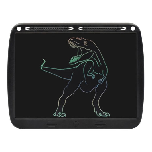 15inch Charging Tablet Doodle Message Double Writing Board LCD Children Drawing Board, Specification: Colorful Lines (Black) by buy2fix