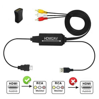 RL-HTAL1 HDMI to AV Converter Specification： Male to Male Confinement + HDMI Converter by buy2fix