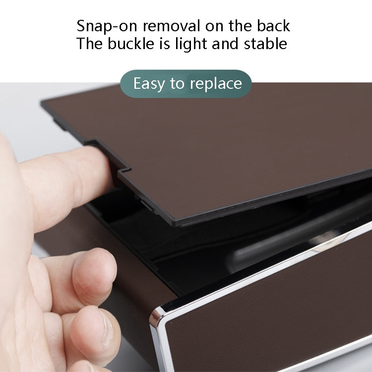 Car Clock Tissue Box Multi-Function Vehicle Instrument Table Paper Towel Box, Style: Clock+Parking Card (Agate) by buy2fix