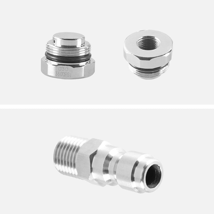 Electroplated Pure Copper Rotating Nozzle 360 Degree Fast Rotation 1/4 Quick-Insert Ceramic Spool - Car Washer & Accessories by buy2fix | Online Shopping UK | buy2fix