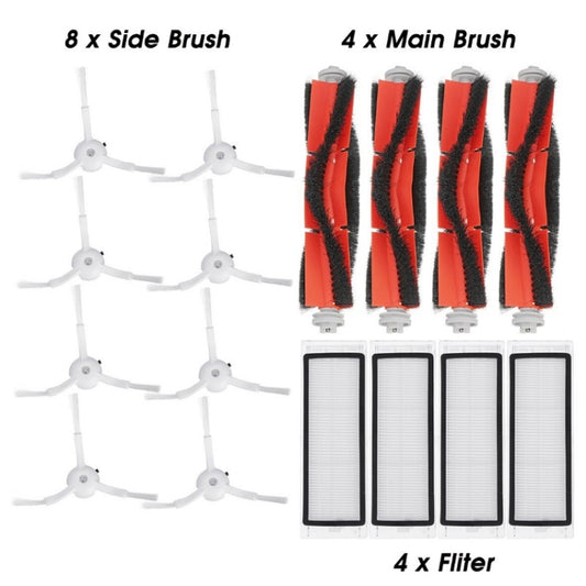16 PCS/Set Main Brush + Side Brush + Haipa Filter For Xiaomi/Robok Sweeping Robot - For Xiaomi Accessories by buy2fix | Online Shopping UK | buy2fix