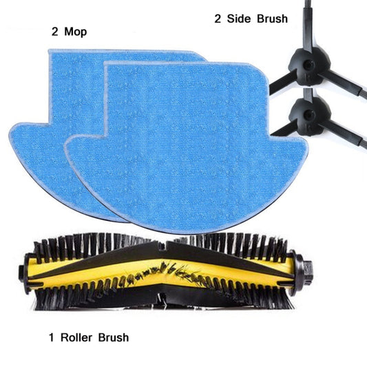 5 PCS/Set Smart Sweeper Roller Brush + Side Brush + Mop For ILIFE V7S Pro - For ILIFE Accessories by buy2fix | Online Shopping UK | buy2fix