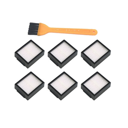 Sweeping Robot Hypa Filter For iRobot I7 I7+ E5 E6(6 Filters + Brush) - For iRobot Accessories by buy2fix | Online Shopping UK | buy2fix