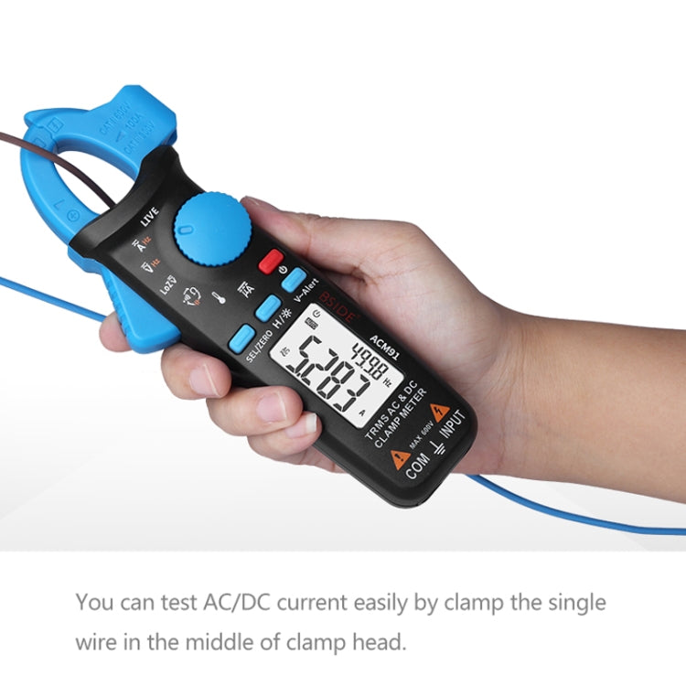 BSIDE ACM91 Digital Clamp Meter AC/DC Current 1mA True RMS Auto Range  Capacitor Tester Multimeter(Black) - Digital Multimeter by BSIDE | Online Shopping UK | buy2fix