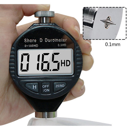 Electronic Digital Display Hard Meter Plastic Rubber Silicone Tire Hardness Meter, Model: 0-100HD D - Measuring Tools by buy2fix | Online Shopping UK | buy2fix