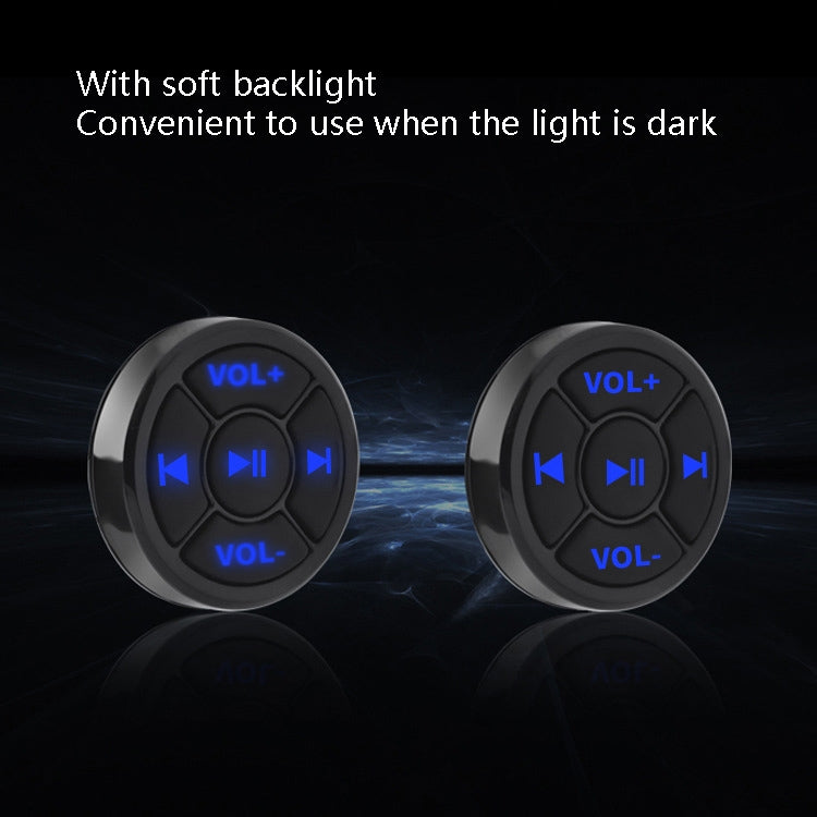 Car Mobile Phone Remote Control Bluetooth Wireless Multimedia Button Remote Control Music Playback Selfie, Colour: Black - Bluetooth Car Kits by buy2fix | Online Shopping UK | buy2fix