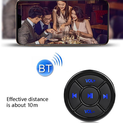 Car Mobile Phone Remote Control Bluetooth Wireless Multimedia Button Remote Control Music Playback Selfie, Colour: Silver - Bluetooth Car Kits by buy2fix | Online Shopping UK | buy2fix