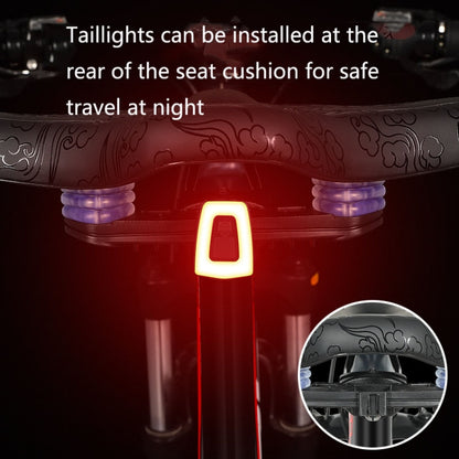 WEST BIKING YP1602797 Bicycle Hollow Seat Night Riding With Warning Tail Light Seat(Phoenix) - Bicycle Saddle by WEST BIKING | Online Shopping UK | buy2fix