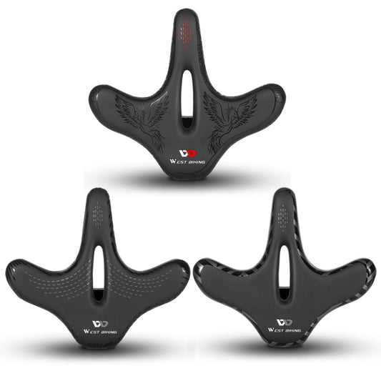 WEST BIKING YP0801122 Bicycle Mountain Bike Large Cushion Leisure And Comfortable Bicycle Saddle(Line Swallow) - Bicycle Saddle by WEST BIKING | Online Shopping UK | buy2fix