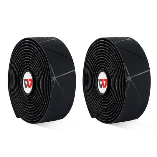1 Pair WEST BIKING YP0804059 Road Bike Color Line Bar Belt PU Non-Slip Riding Bar Belt(Pure Black) by WEST BIKING