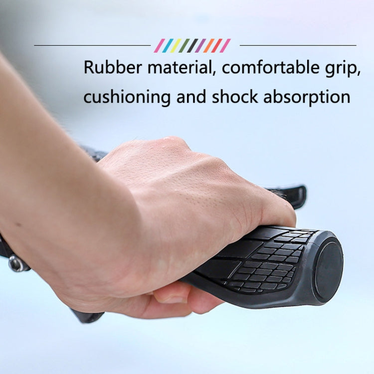 1 Pair WEST BIKING YP0804060 Bicycle Grips Mountain Bike Non-Slip Rubber Grips(Rose Red) by WEST BIKING