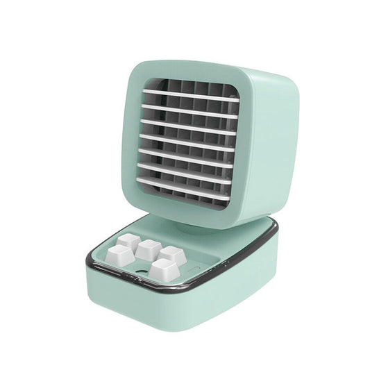 A5 Mini Humidifying Refrigeration Air Conditioning Fan USB Home Desktop Water Cooling Fan(Mint Green) - Electric Fans by buy2fix | Online Shopping UK | buy2fix
