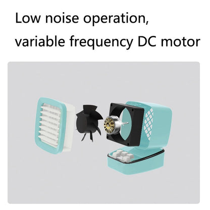A5 Mini Humidifying Refrigeration Air Conditioning Fan USB Home Desktop Water Cooling Fan(Girl Pink) - Electric Fans by buy2fix | Online Shopping UK | buy2fix