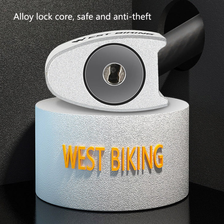 WEST BIKING YP0705066 Lengthen Steel Cable Lock Motorcycle Mountain Bike Bicycle Anti-Theft Lock(Cable Lock) by WEST BIKING